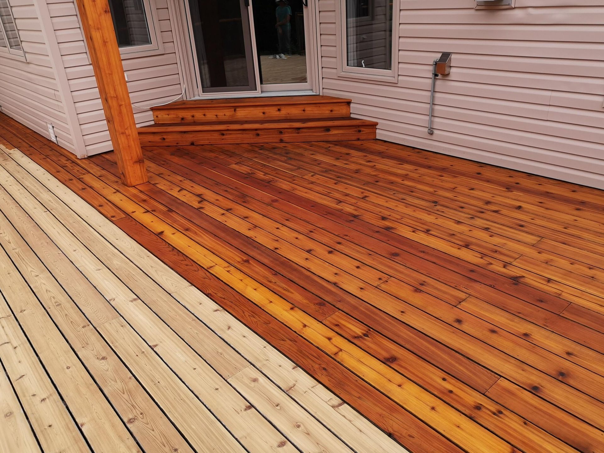 call to action button for deck staining
