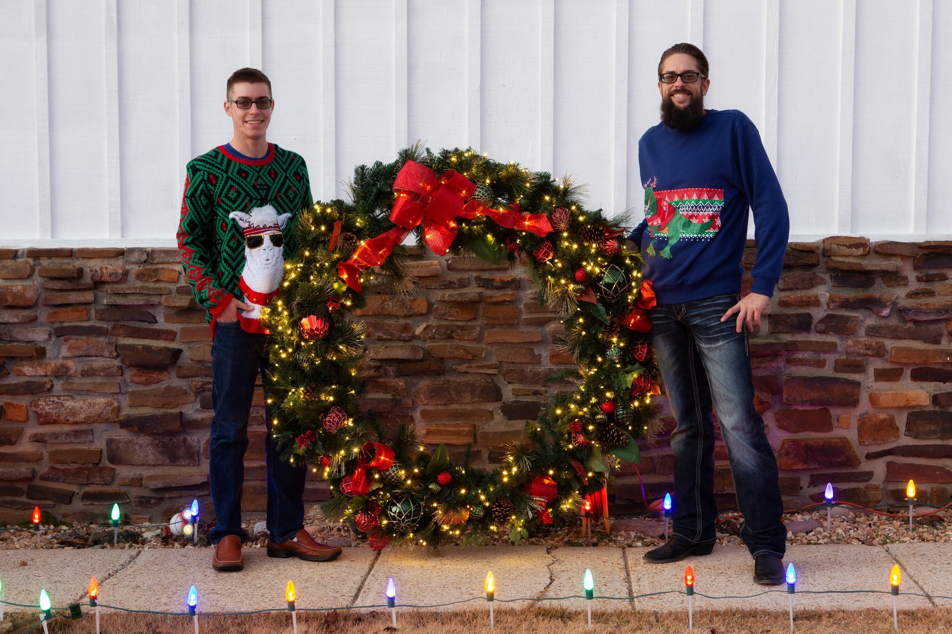 call to action button for Christmas lights page