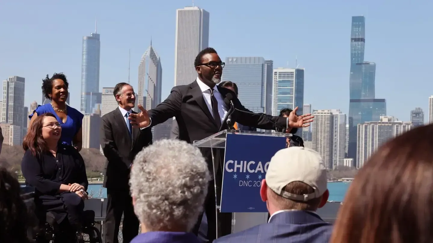 Chicago Mayor Brandon Johnson (Scott Olson/Getty Images / Getty Images)