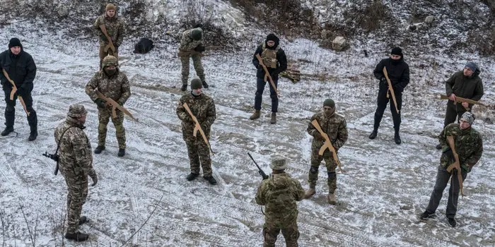 Members of the Kyiv Territorial Defense Unit