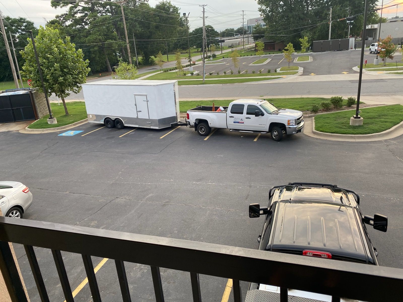 Mike's Moving Truck in Parking Lot