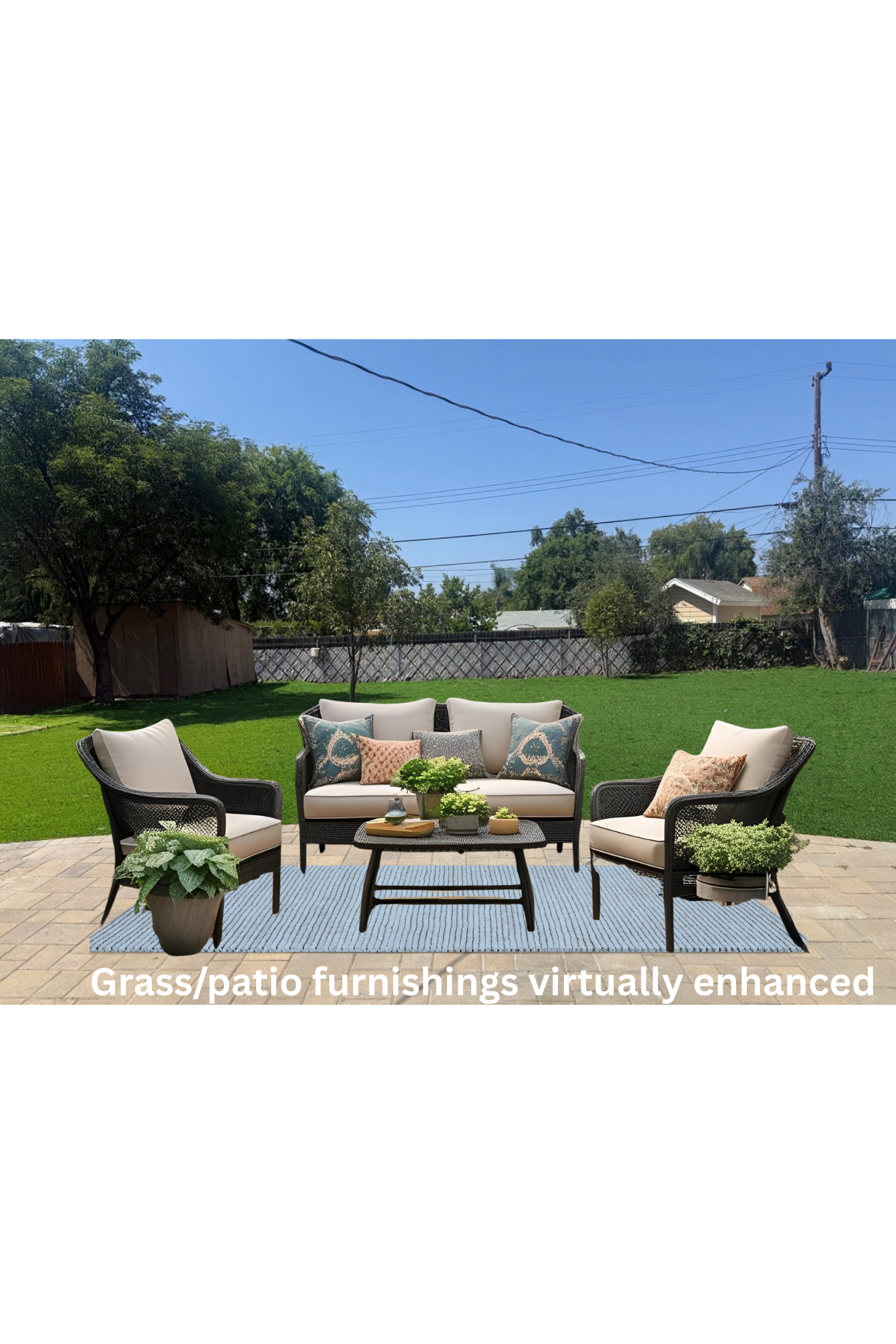 Backyard patio
