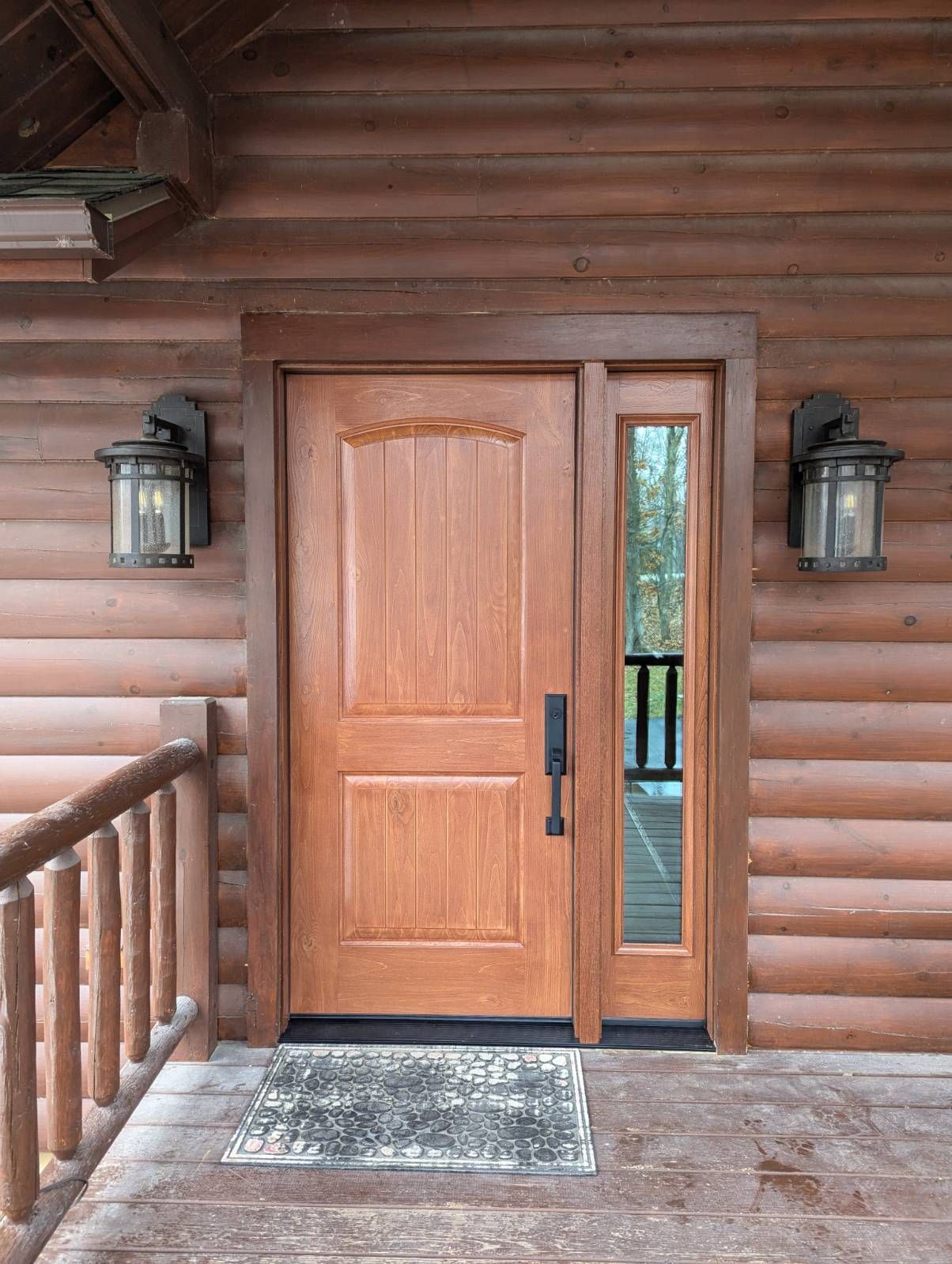 Closed front door. 