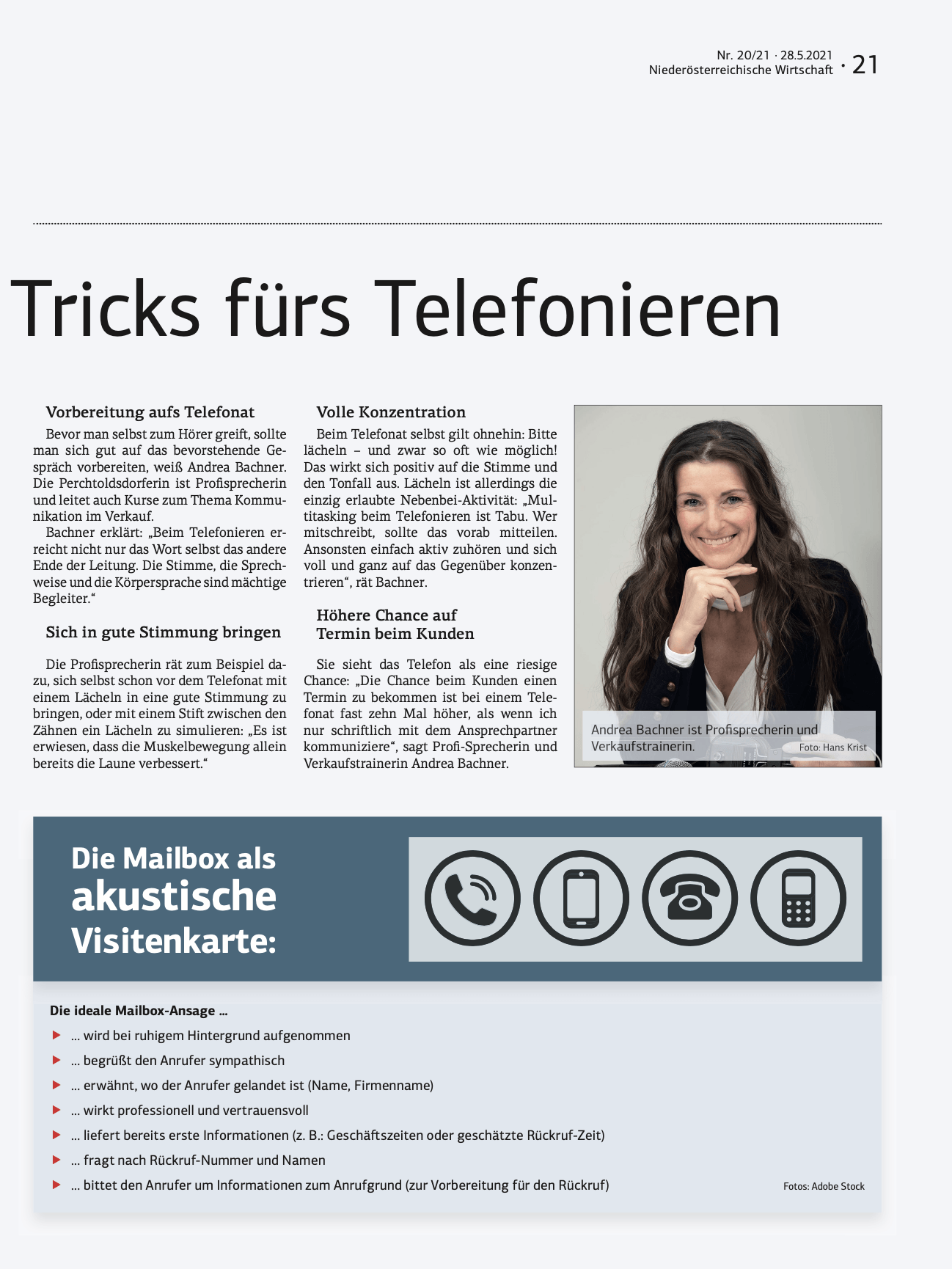 Presseaertikel Andrea Bachner