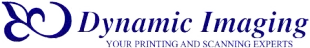 Logo of "Dynamic Imaging", with text "YOUR PRINTING AND SCANNING EXPERTS".