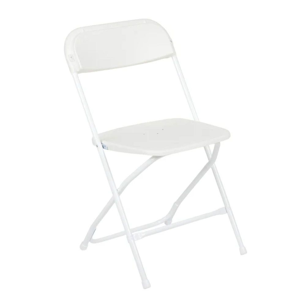 White Folding chair