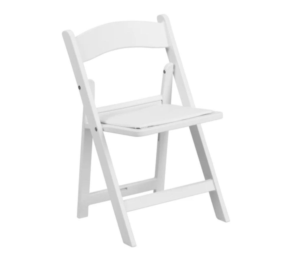 White Padded Rasin chair