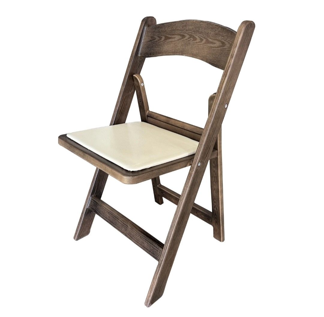 Kids white folding chair
