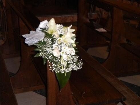 composizione fiori bianchi