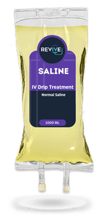 A bag of saline iv drip treatment normal saline