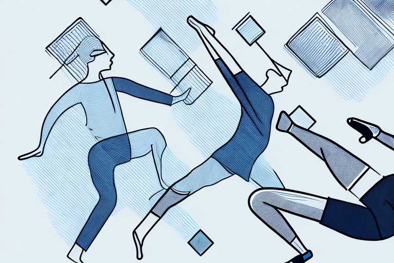 A cartoon drawing of a group of people dancing
