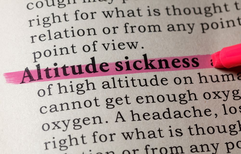 Printed definition of altitude sickness