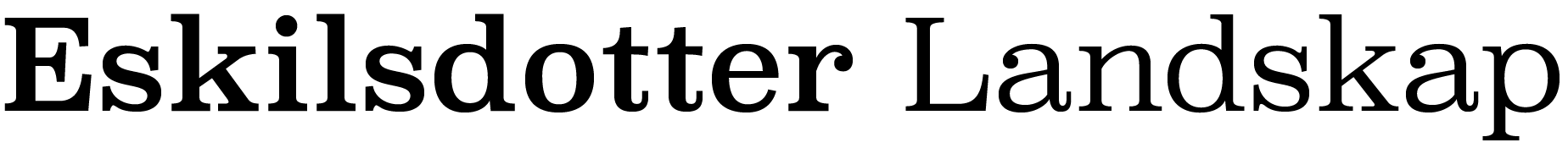 Eskilsdotter Landskap
