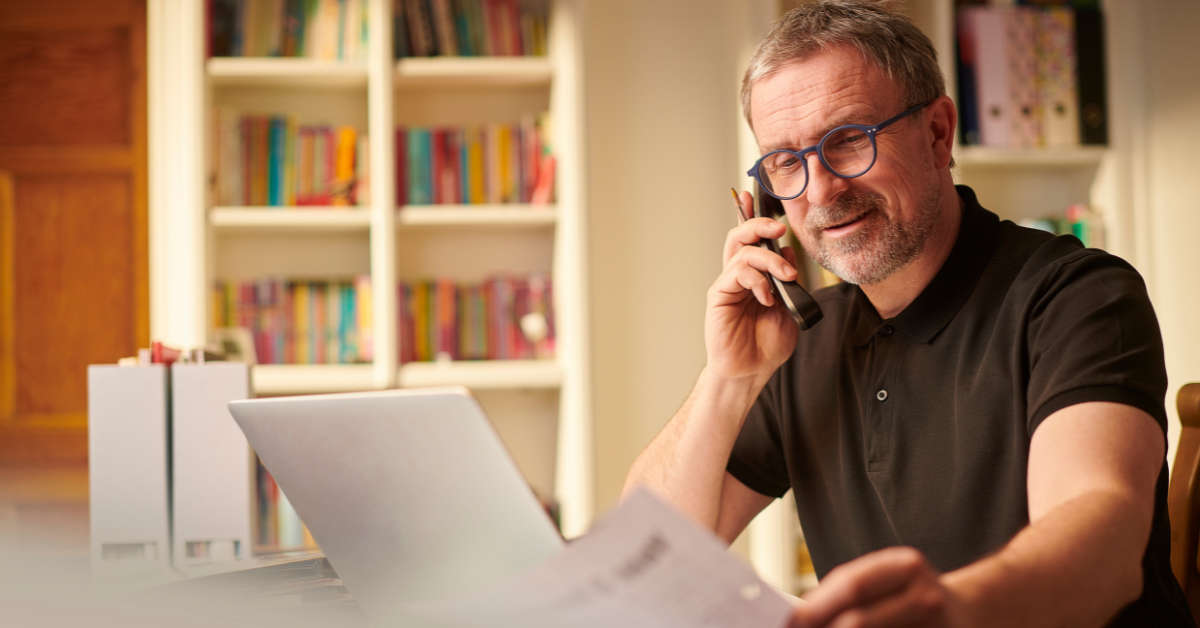 Business owner calling mailbox service companies