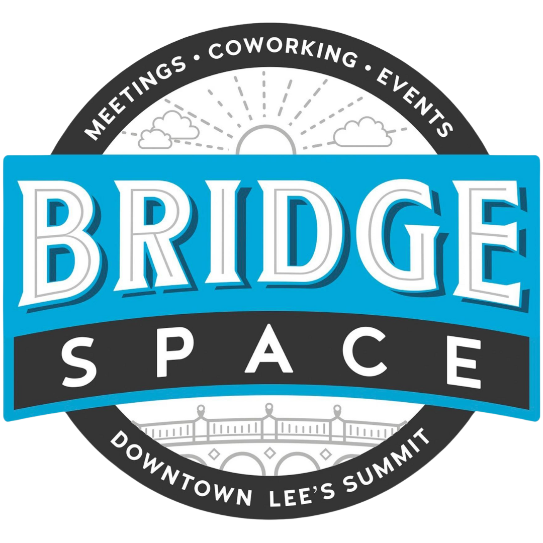 The logo for bridge space downtown lee 's summit