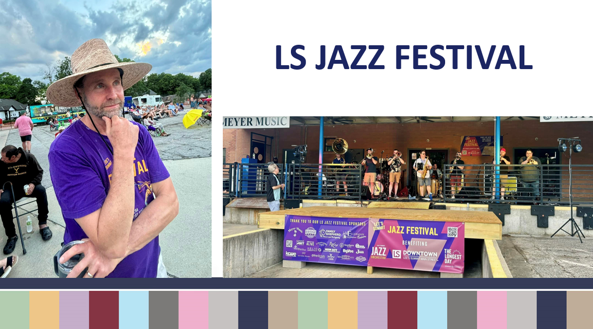 Ben Rao posing at the Lee's Summit Jazz Festival