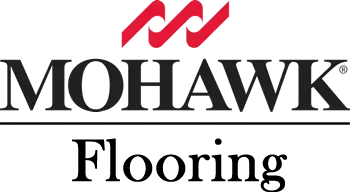 the logo for mohawk flooring is black and red