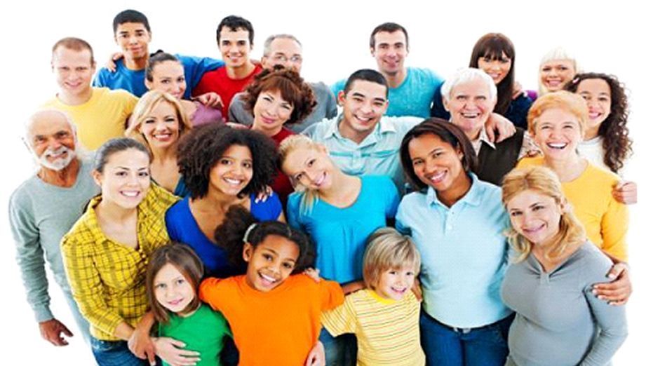 A large group of people are posing for a picture together.