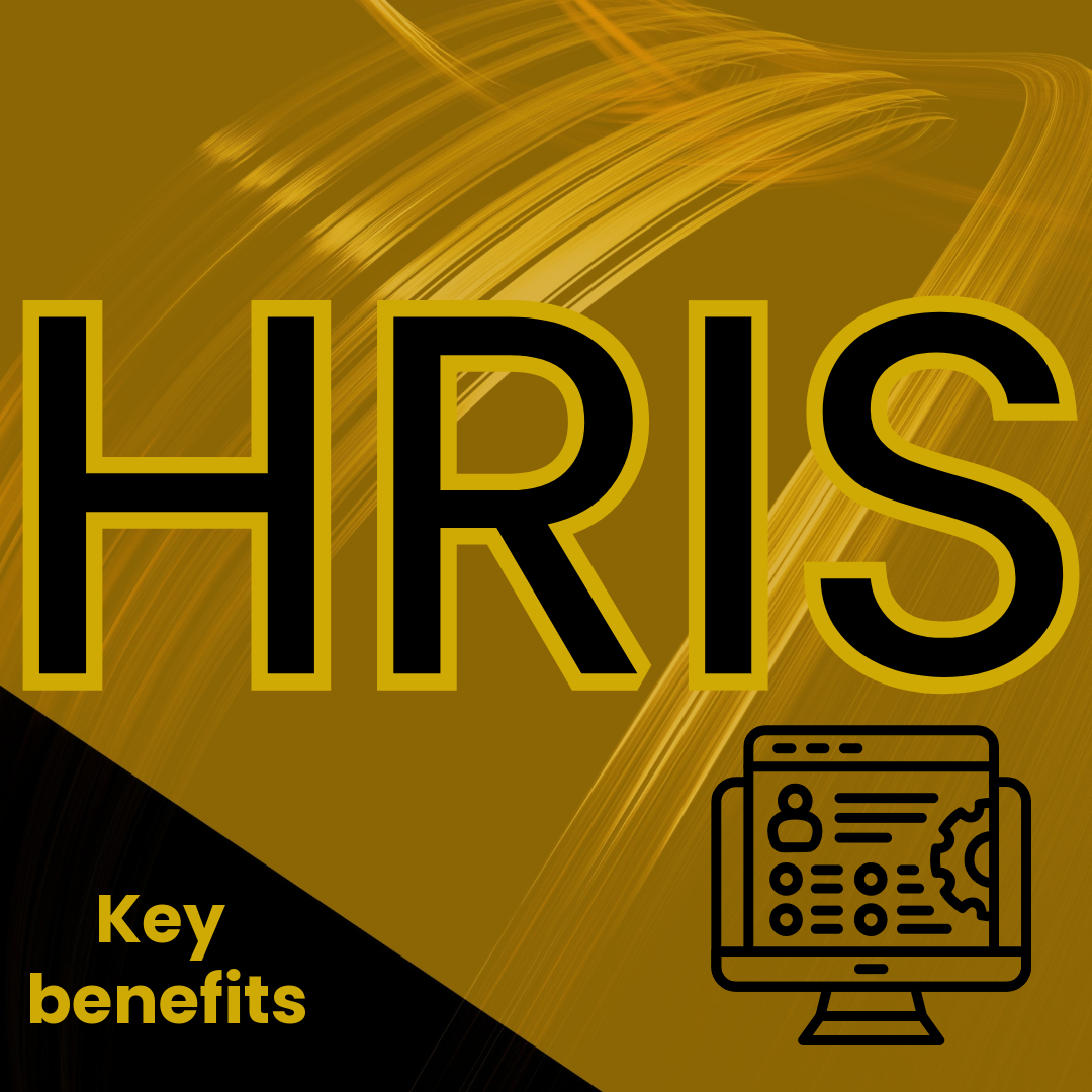 A black and gold graphic with the text