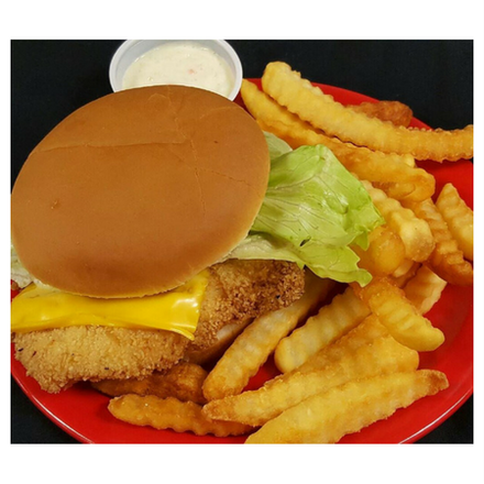 Burger and fries 