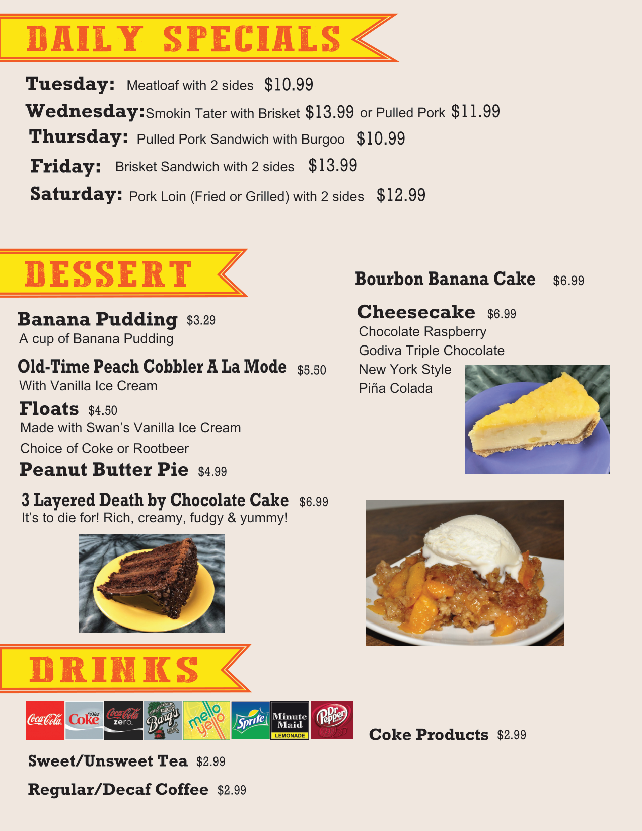 Daily Specials 