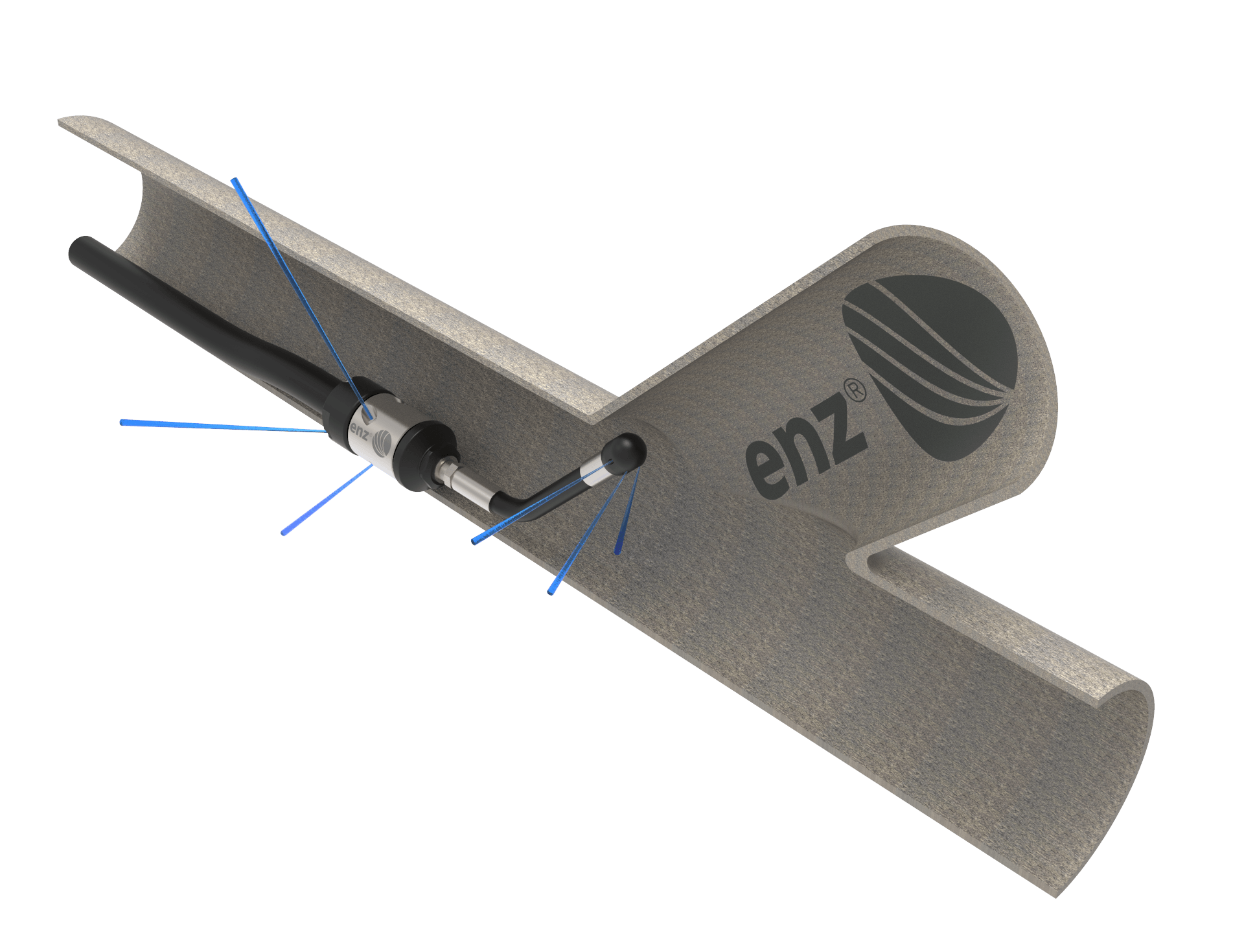 Unclogging tool detail
