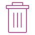 Icône de poubelle