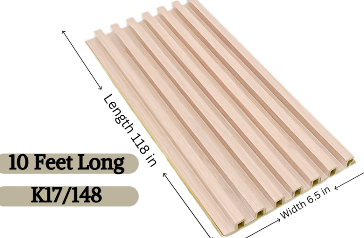 K17 Lucky 5 orange grey fluted wall panel
