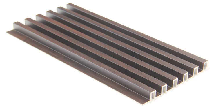 WG-LK03 Lucky 5 coffee brown fluted wall panel
