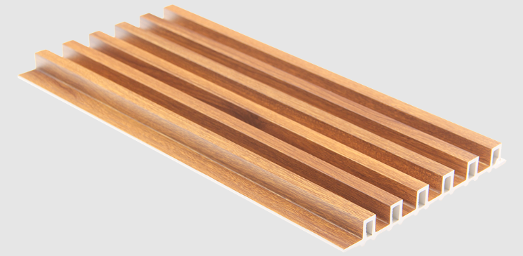 WG13 Lucky 5 orange wood fluted wall panel