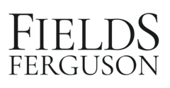 Fields Ferguson logo in black serif text on a white background