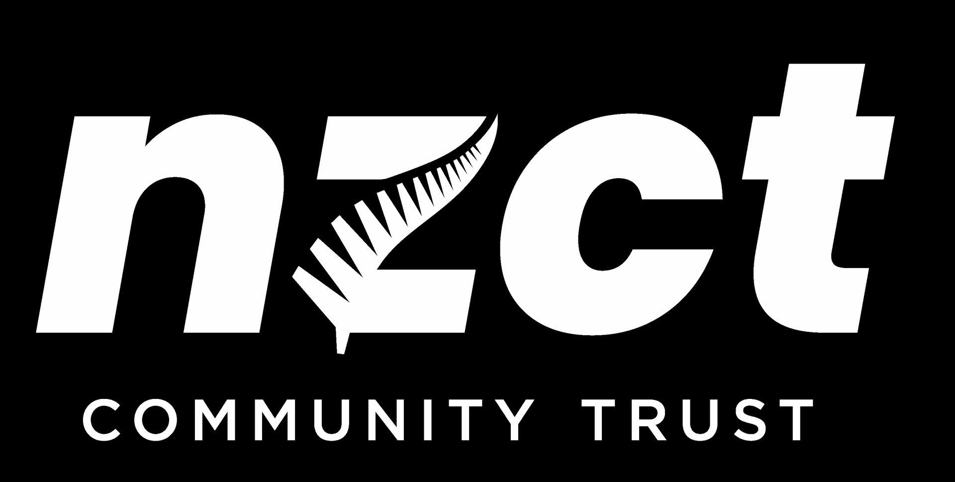 NICI Community Trust logo in white on a black background