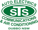 A green logo for auto electrics communications and air conditioning