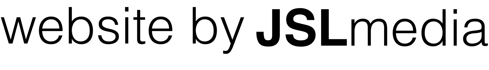 A website by jsl media logo on a white background