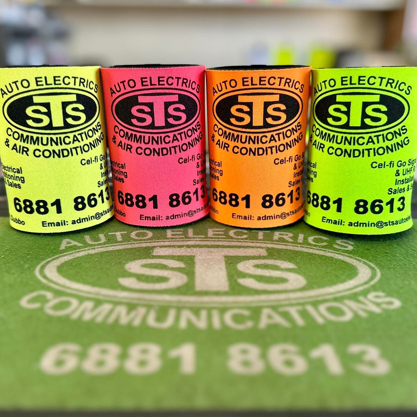 Four cans of sis auto electrics communications air conditioning