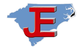 the letter e is on a map of north carolina