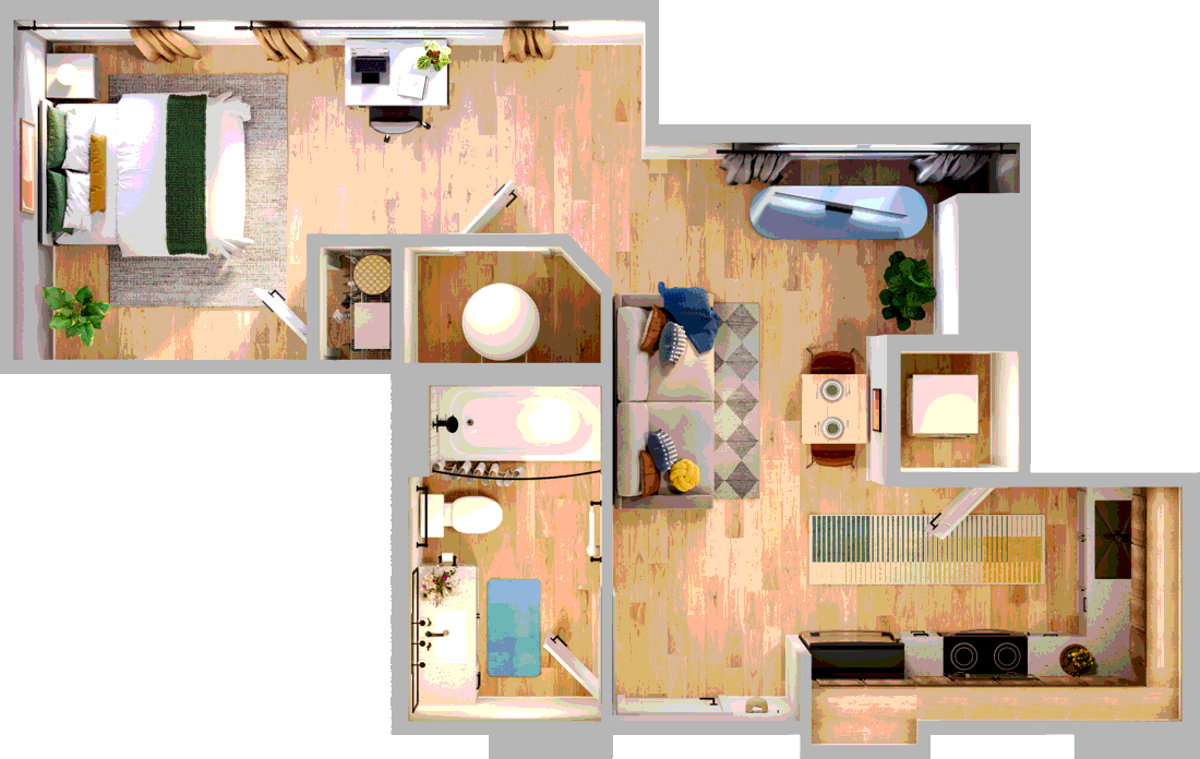 740 Techwood Bluestar floor plan