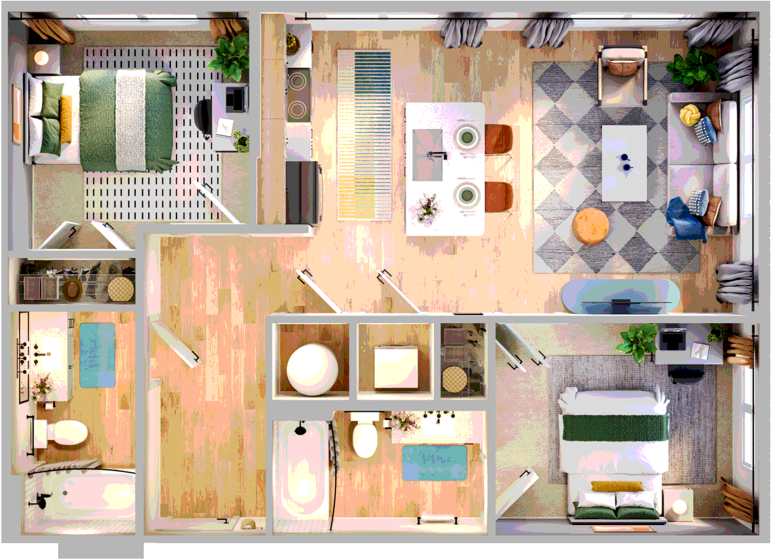 740 Techwood Hickory floor plan