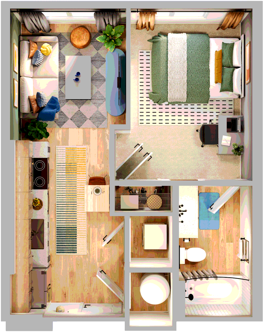 740 Techwood Laurel floor plan