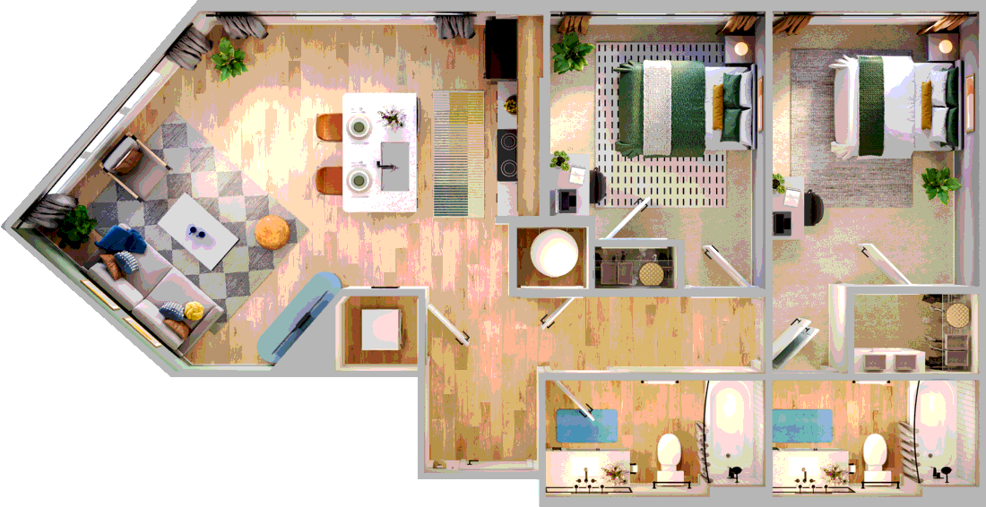 740 Techwood Magnolia floor plan
