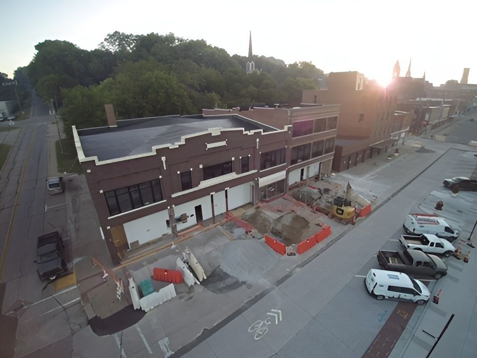 A commercial building under construction.
