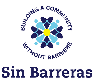 Logo: Blue and yellow flower with text 