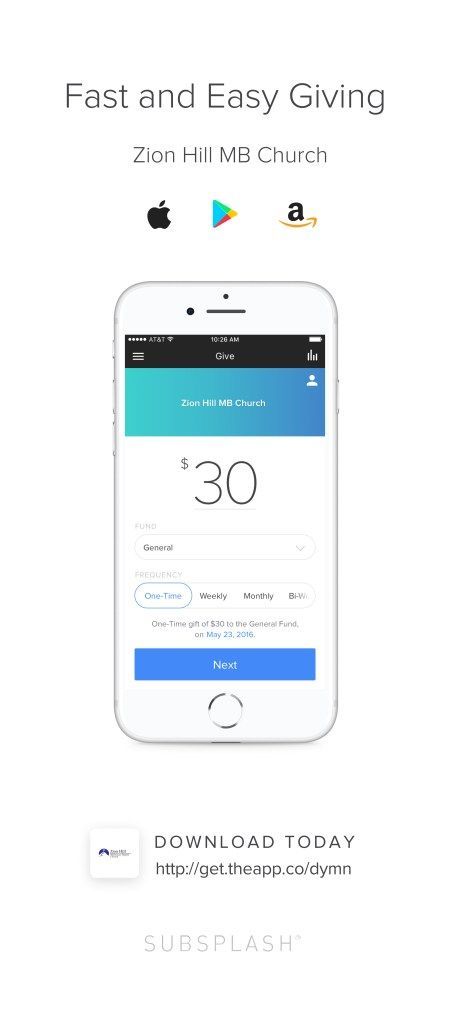 Church App Giving Info