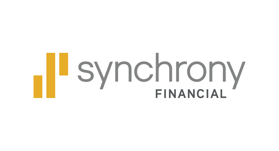 Synchrony Financial logo: gold bars next to gray 
