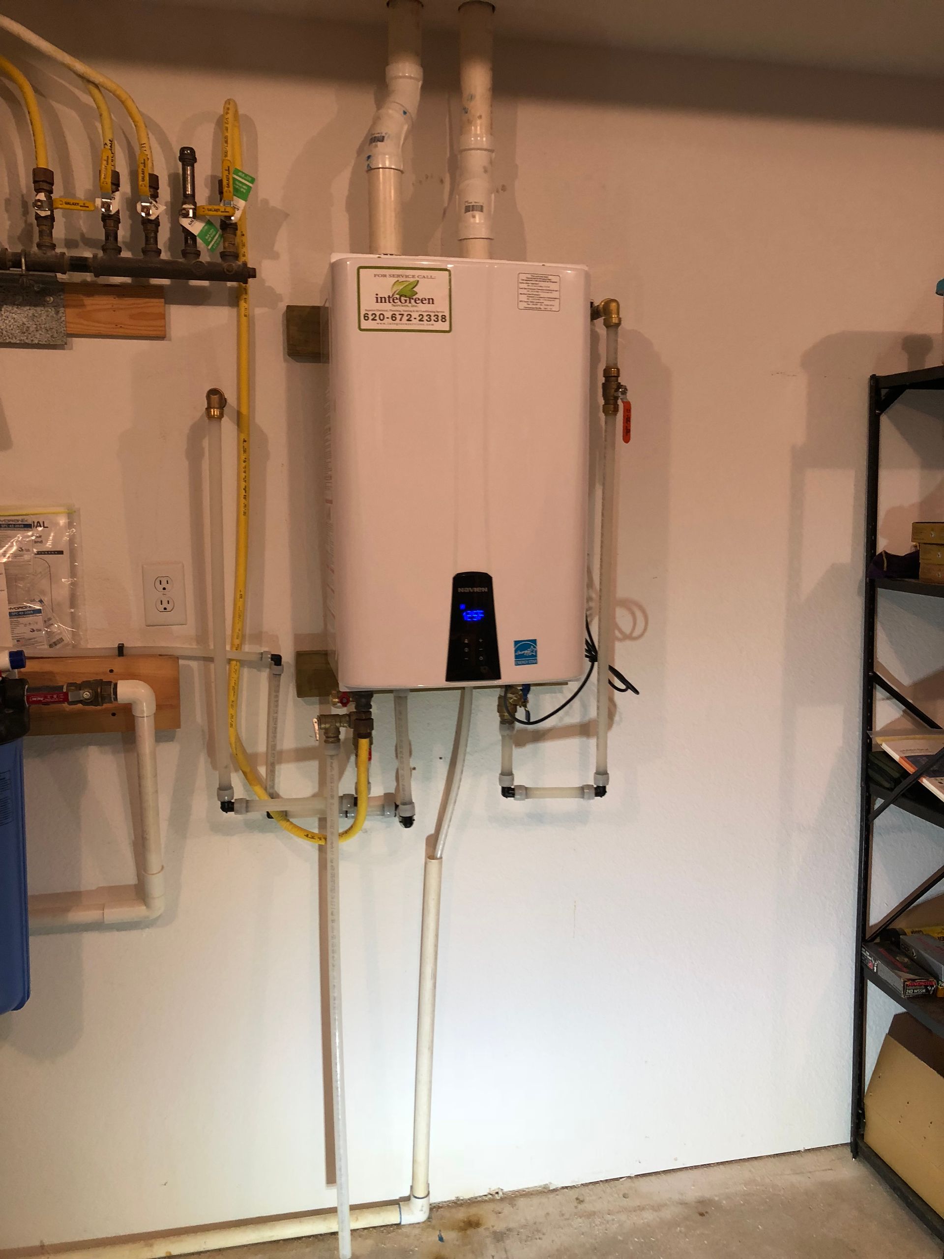 Integreen Water Heater Setup for Pratt KS home