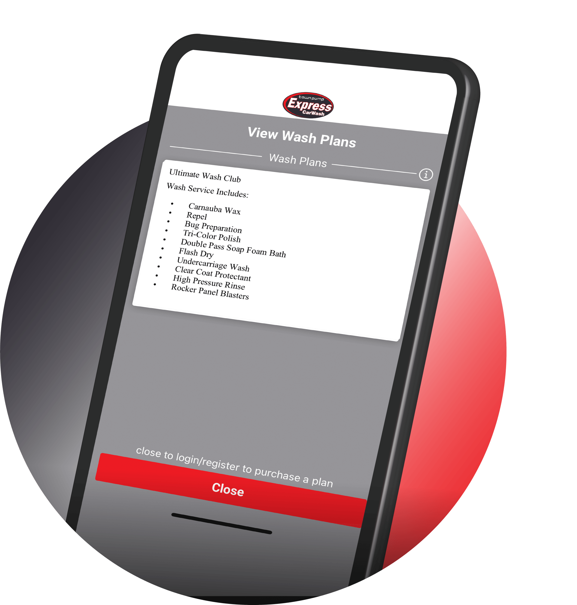 Phone App mockup
