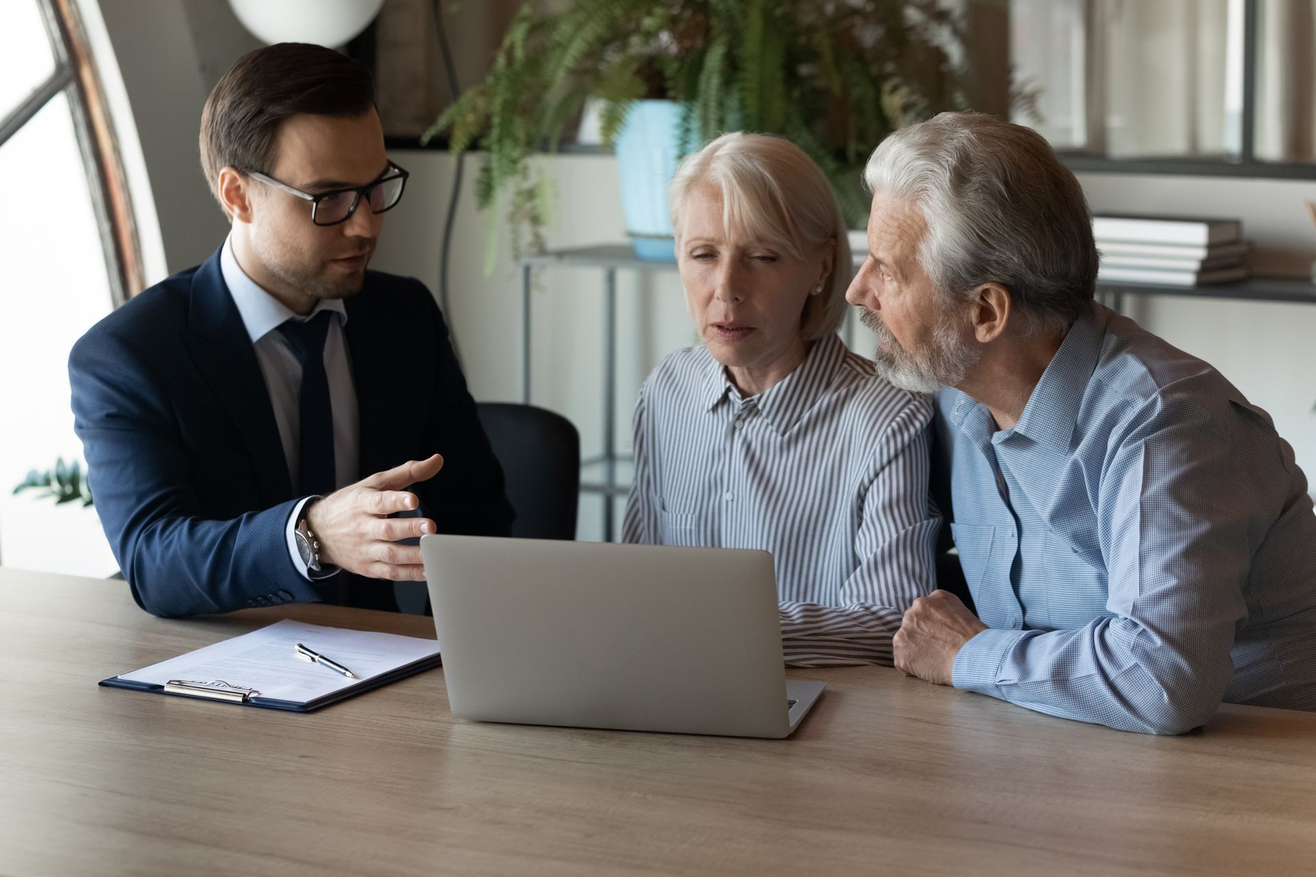 Lawyer Talking to the Client