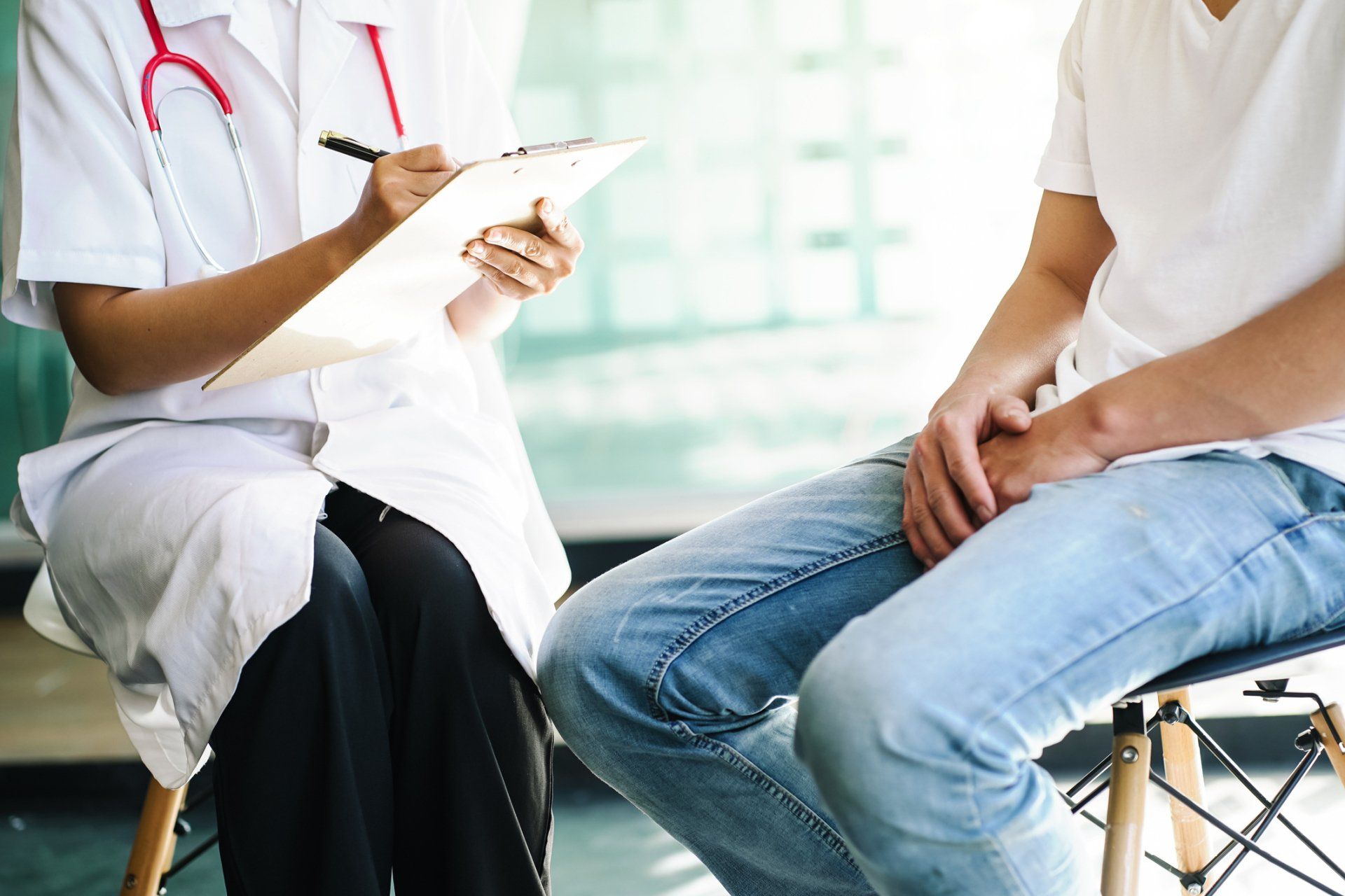 Doctor Talking to Patient — High Point, NC— Medical Center Urology PA