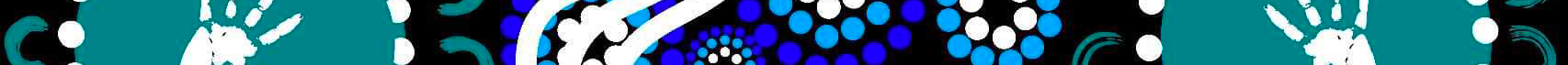 A seamless pattern of blue , white and black stripes on a black background.