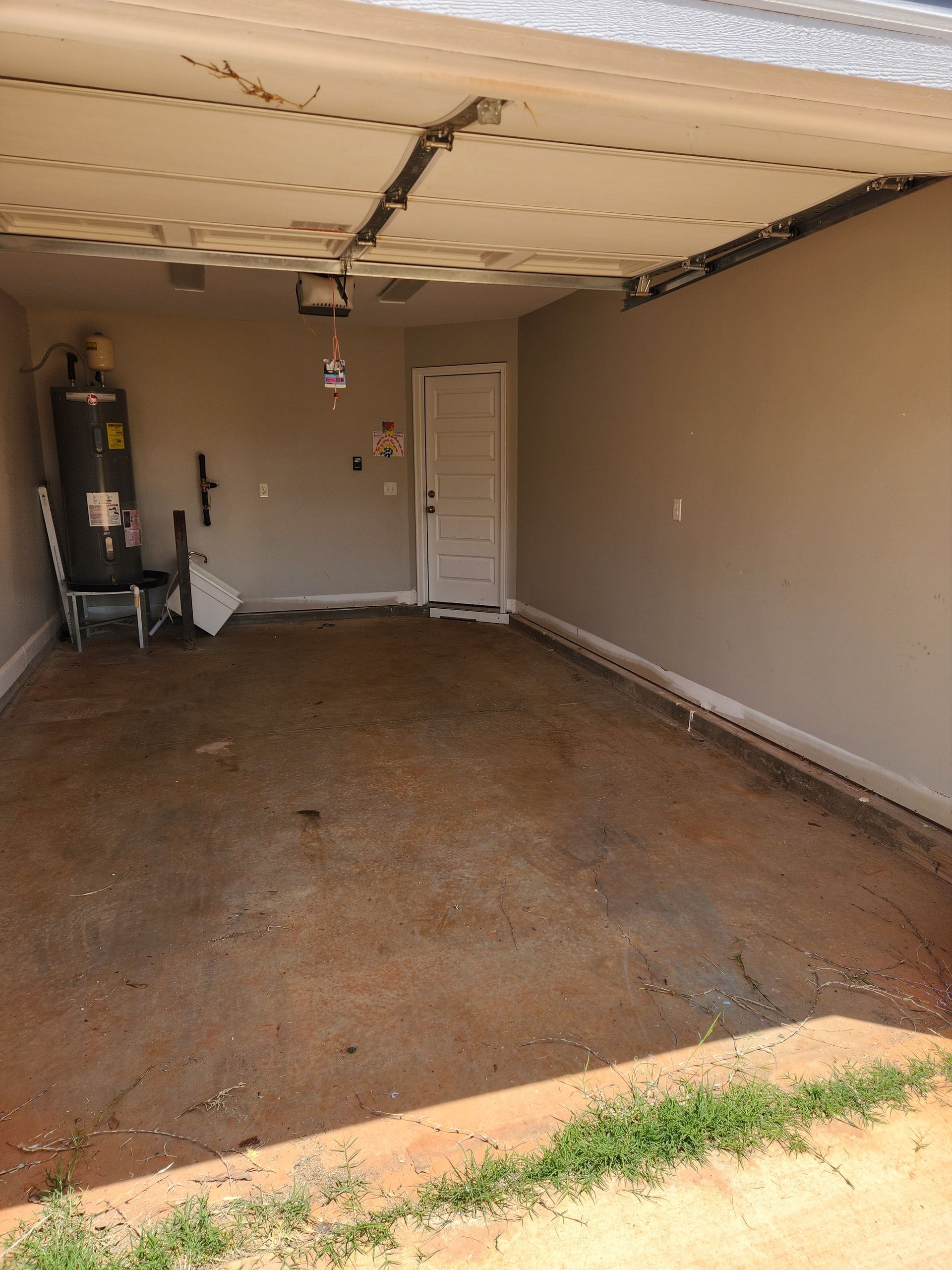 Empty and clean garage.